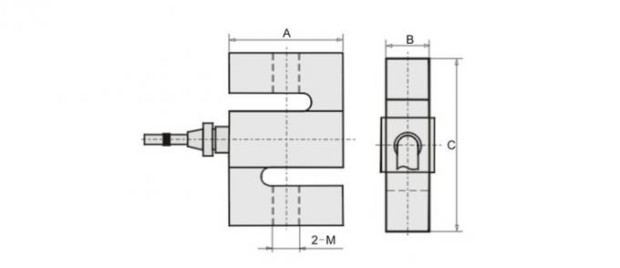 Tipo célula de GSL301 500kg S de carga de la tensión de la compresión