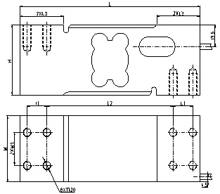 Célula de carga de peso para plataforma Escala 60X80cm 600kg Sensor de escala de carretilla elevadora de aluminio no personalizado 1
