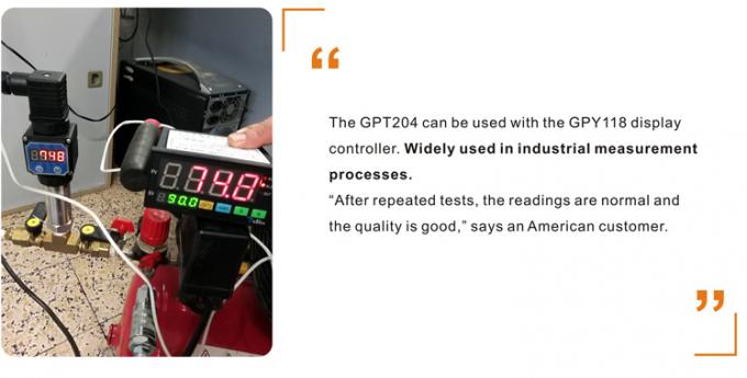 Transmisor de presión hidráulico digital industrial compacto de 24 VDC para lecturas precisas 2