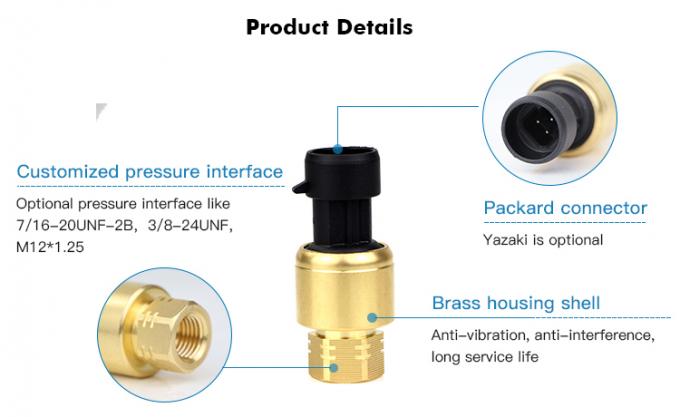 RPT233S 0~20MPa Packard Yazaki 1%FS Sensor de presión cerámico para el sistema HAVC 0
