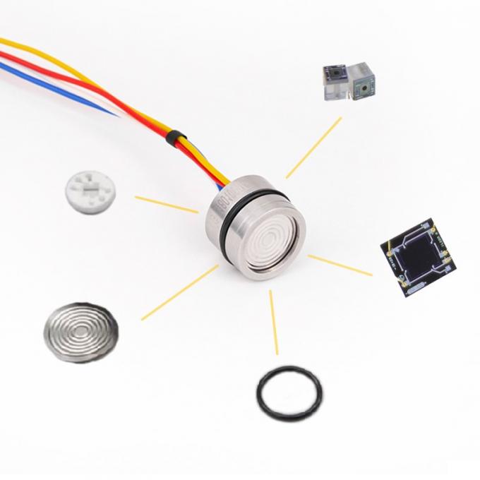 RJ10 OEM de acero inoxidable Universal 19 mm Piezoresistivo Sensor de presión de silicio para agua aire gas líquido 1