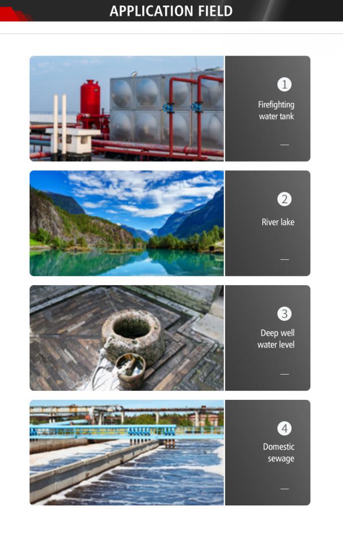 Rujia 4-20ma Sensor de nivel de líquido sumergible Indicador de transmisor Sensores de nivel de agua hidrostáticos para tratamiento de aguas residuales 4